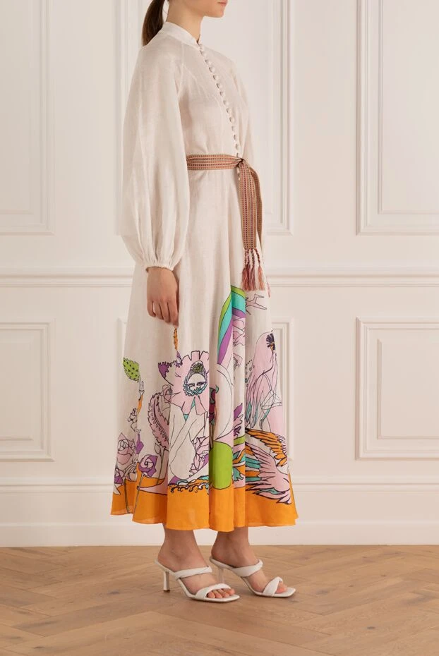 Zimmermann linen maxi dress with print and belt

 168046 - photo 3