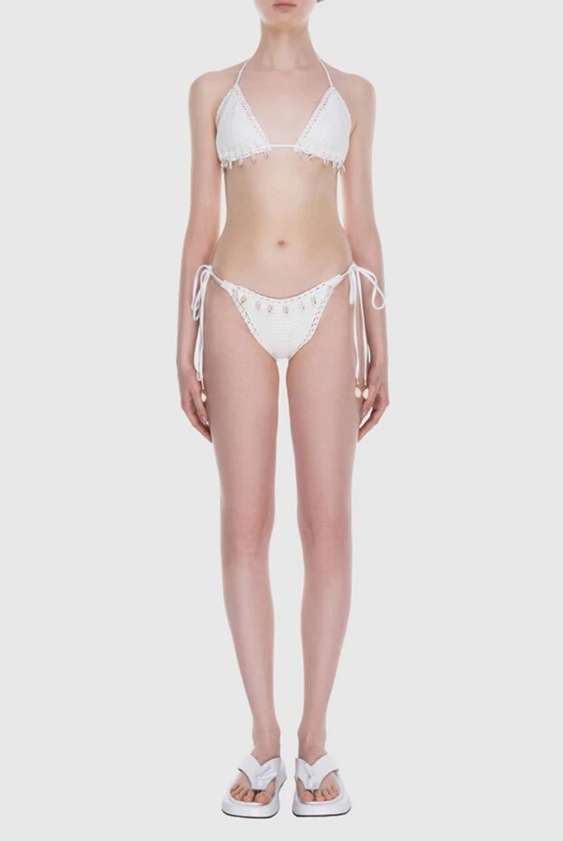 Zimmermann купальник раздельный из хлопка белый женский 168058 - фото 2