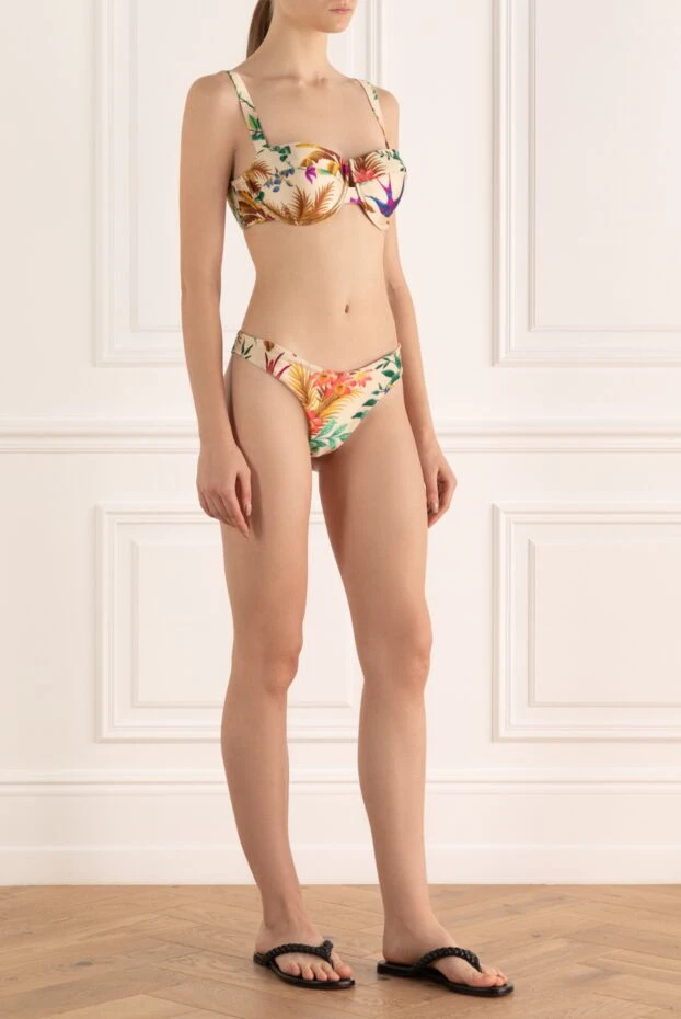 Zimmermann купальник с лифом-балконет и ярким ботаническим рисунком 168059 - фото 3