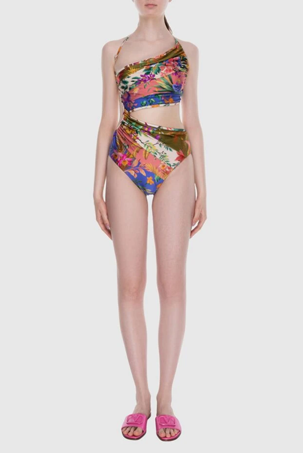 Zimmermann купальник с асимметричным вырезом из эластичной ткани с ярким тропическим принтом
 168060 - фото 2