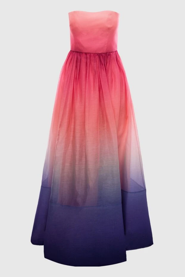 Әйелдердің қызғылт жібек пен зығыр көйлегі - фото 1