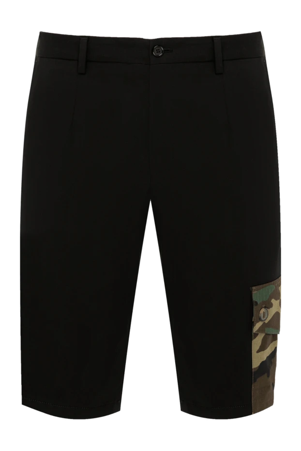 Dolce & Gabbana man men's black cotton shorts купить с ценами и фото 168072 - photo 1