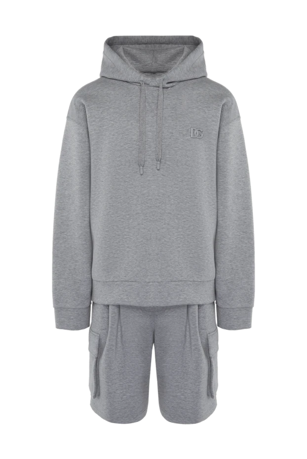 Dolce & Gabbana man men's sports suit made of cotton and polyester, gray купить с ценами и фото 168073 - photo 1