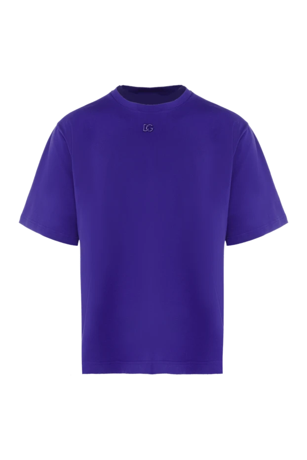 Dolce & Gabbana man purple cotton t-shirt for men купить с ценами и фото 168078 - photo 1