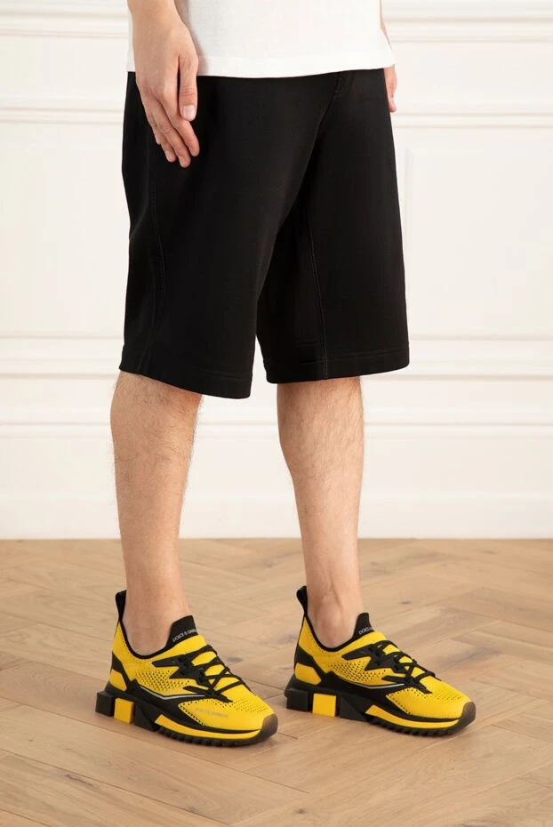 Dolce & Gabbana man polyester sneakers yellow for men купить с ценами и фото 168081 - photo 2