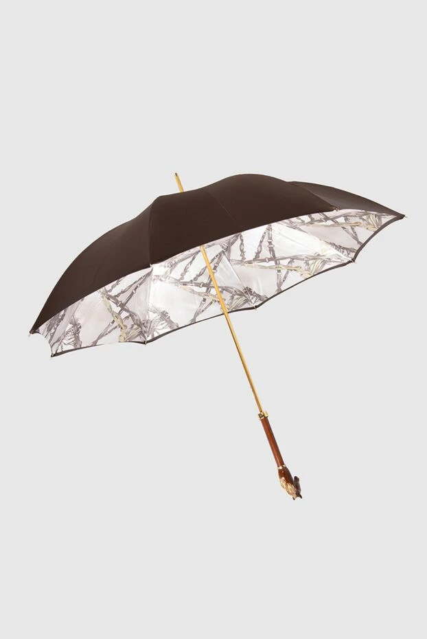 Pasotti woman polyester umbrella brown for woman купить с ценами и фото 168113 - photo 2