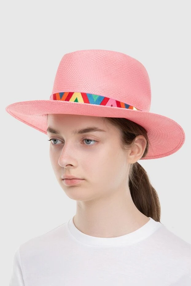 Valentino woman pink cotton hat for women купить с ценами и фото 168160 - photo 2