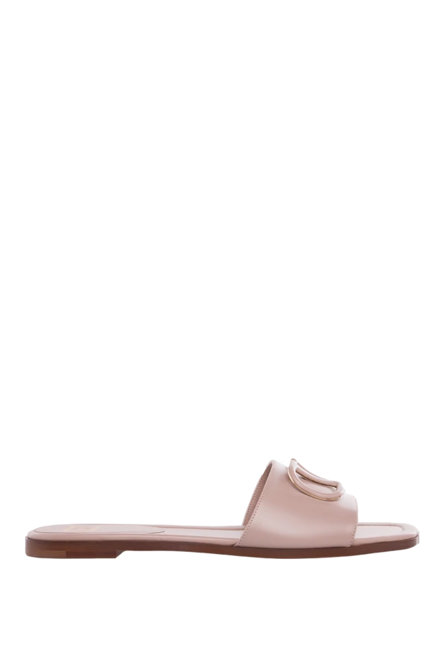 Valentino woman pink leather flip-flops for women купить с ценами и фото 168164 - photo 1