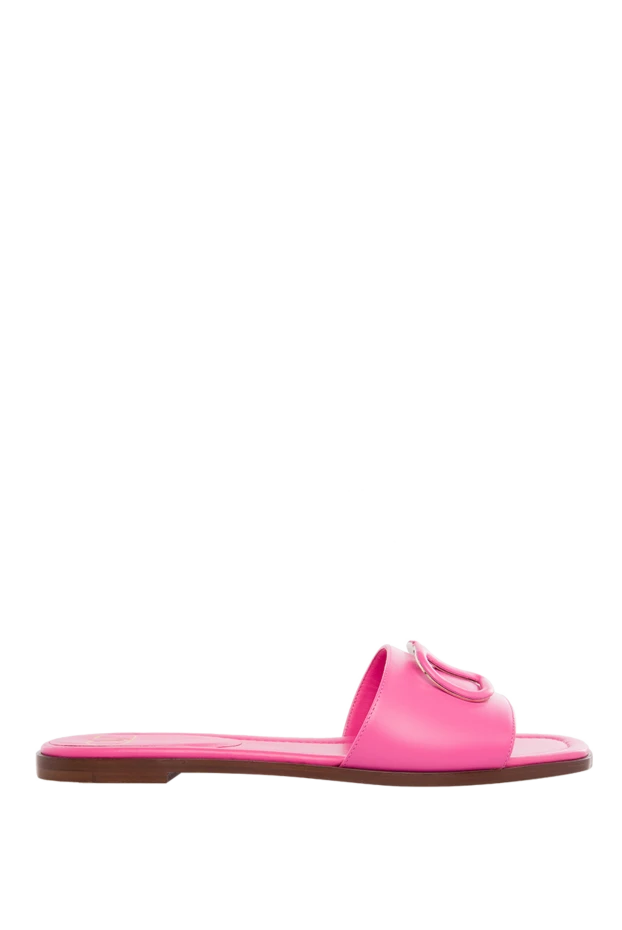 Valentino woman pink leather flip-flops for women купить с ценами и фото 168165 - photo 1