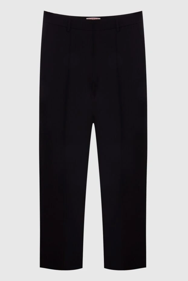 Valentino woman black wool and silk trousers for women купить с ценами и фото 168173 - photo 1