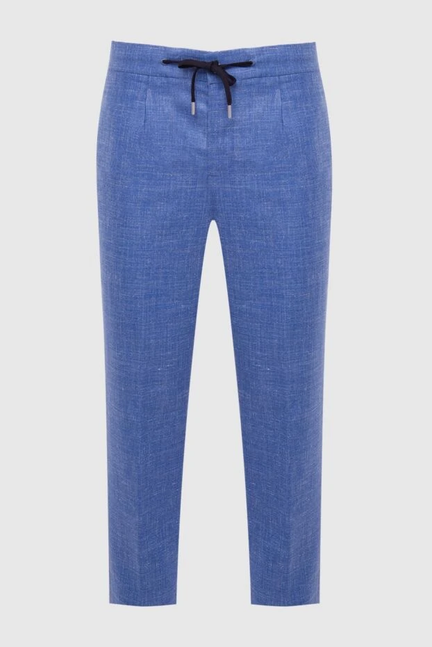 Cesare di Napoli man blue trousers for men купить с ценами и фото 168193 - photo 1