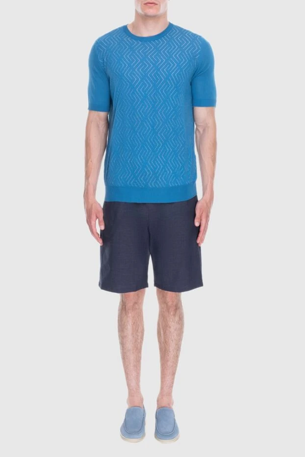 Cesare di Napoli man shorts blue for men купить с ценами и фото 168201 - photo 2