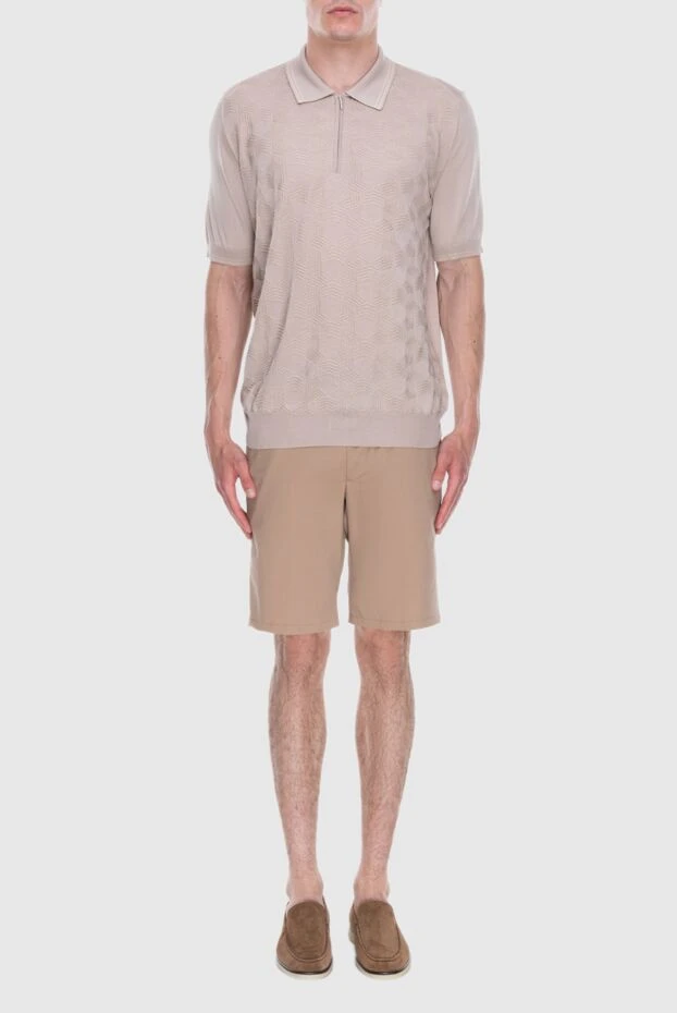 Cesare di Napoli man beige shorts for men купить с ценами и фото 168207 - photo 2