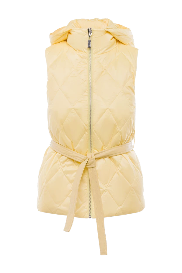 Полиэстерден және нейлоннан жасалған әйелдерге арналған сары жилет - фото 1