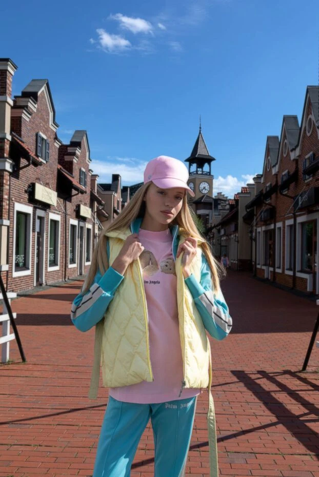 Полиэстерден және нейлоннан жасалған әйелдерге арналған сары жилет - фото 2