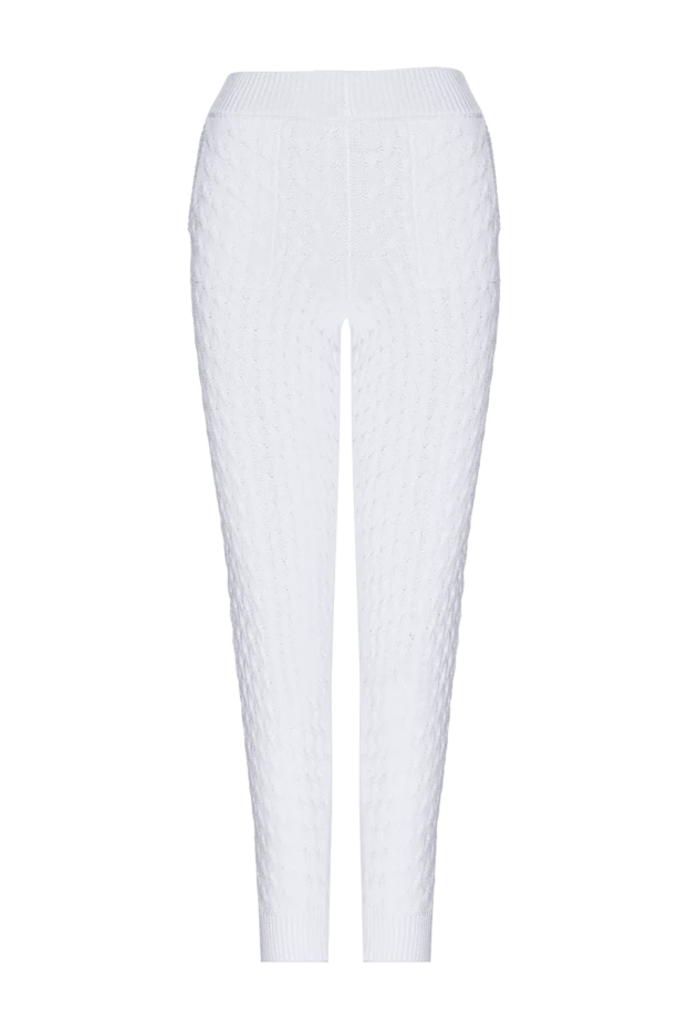 Panicale woman white cotton trousers for women купить с ценами и фото 168287 - photo 1