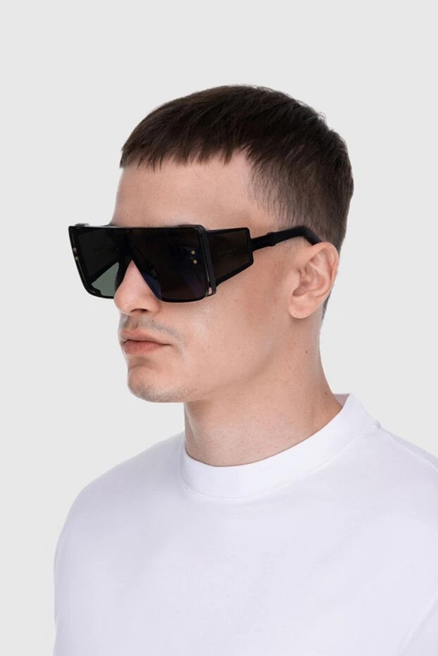 Balmain man black metal glasses for men купить с ценами и фото 168306 - photo 2