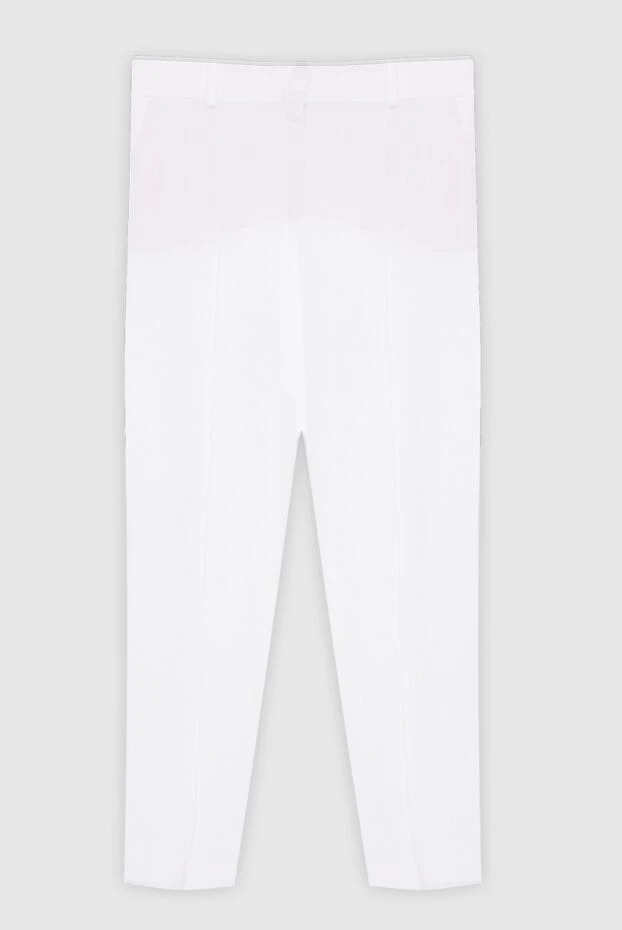 Loro Piana woman white linen trousers for women купить с ценами и фото 168328 - photo 1