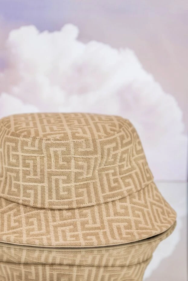 Панама әйелдерінің бежевый монограммасы - фото 2