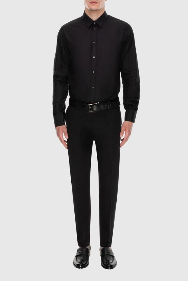 Dolce & Gabbana man men's black cotton shirt купить с ценами и фото 168386 - photo 2