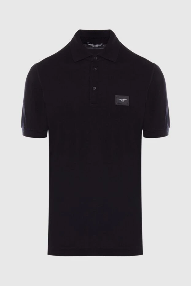 Dolce & Gabbana man cotton polo black for men купить с ценами и фото 168390 - photo 1