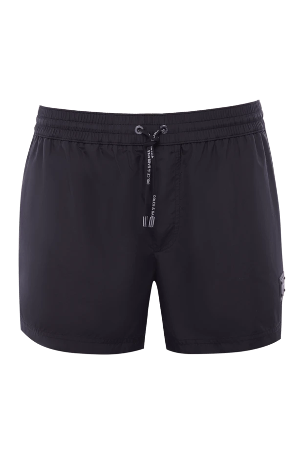 Dolce & Gabbana man men's black polyester beach shorts купить с ценами и фото 168391 - photo 1