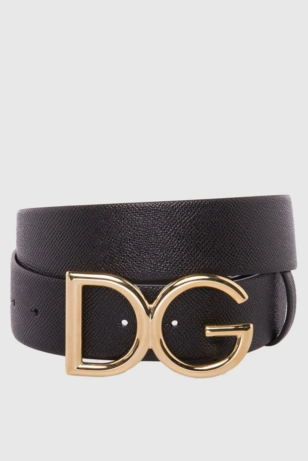 Dolce & Gabbana woman black leather belt for women купить с ценами и фото 168398 - photo 1