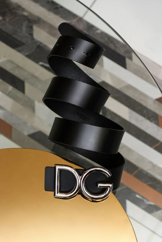 Dolce & Gabbana чёрный ремень гладкой кожи с металлической пряжкой dg
 168399 - фото 3
