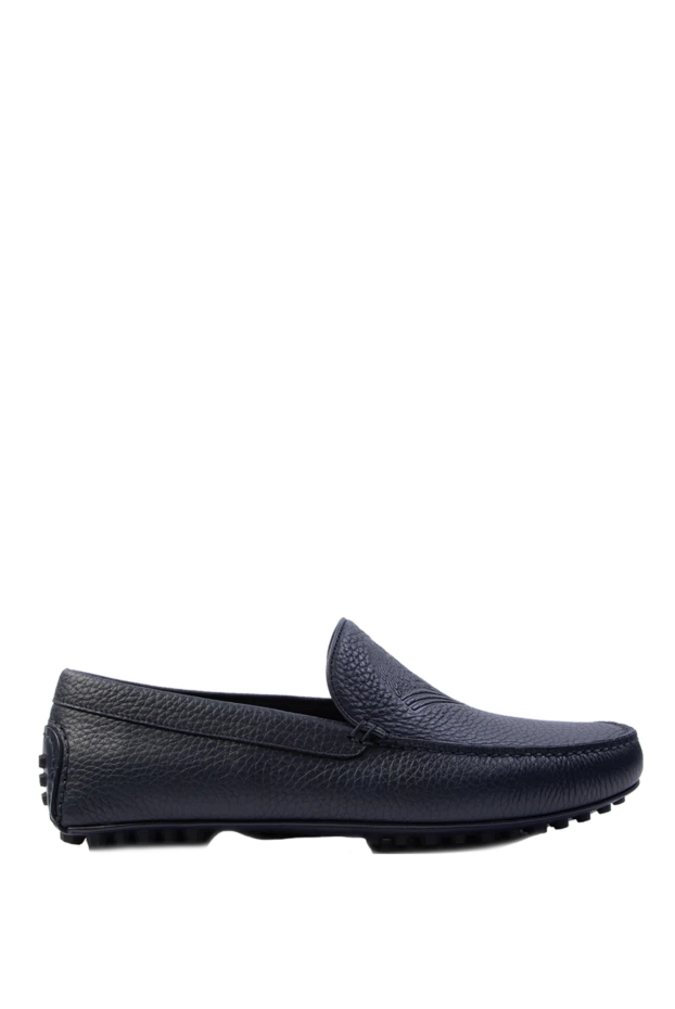 Ерлерге арналған көк былғары макастар - фото 1