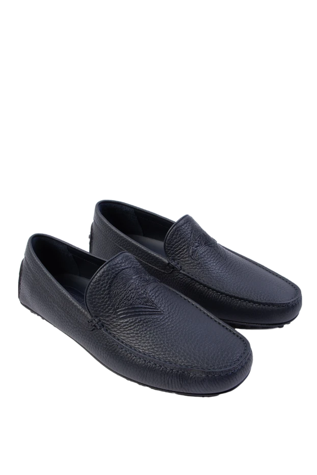 Stefano Ricci ерлерге арналған көк былғары макастар 168449 - фото 3