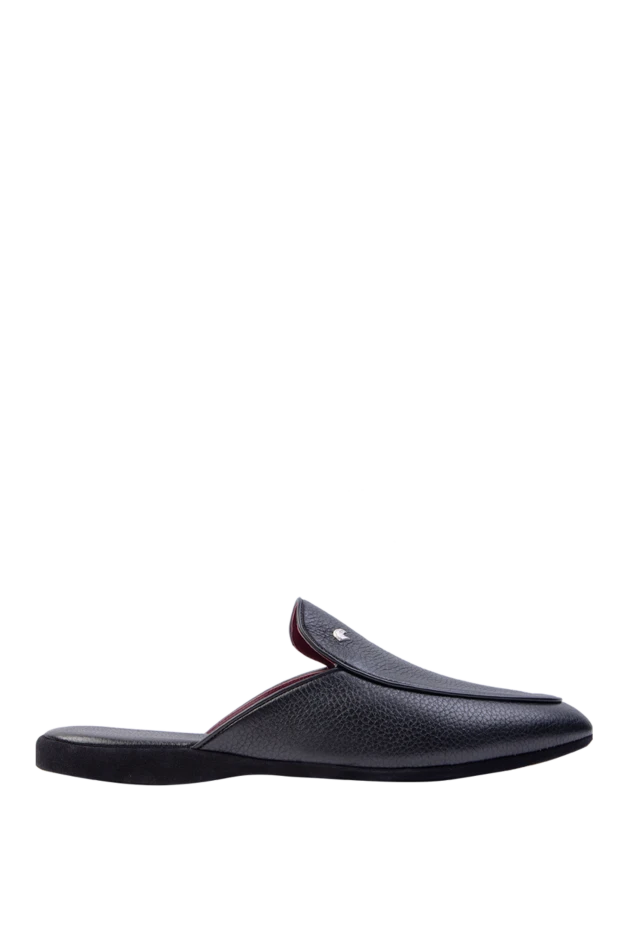 Stefano Ricci black leather slippers for men 168453 - photo 1