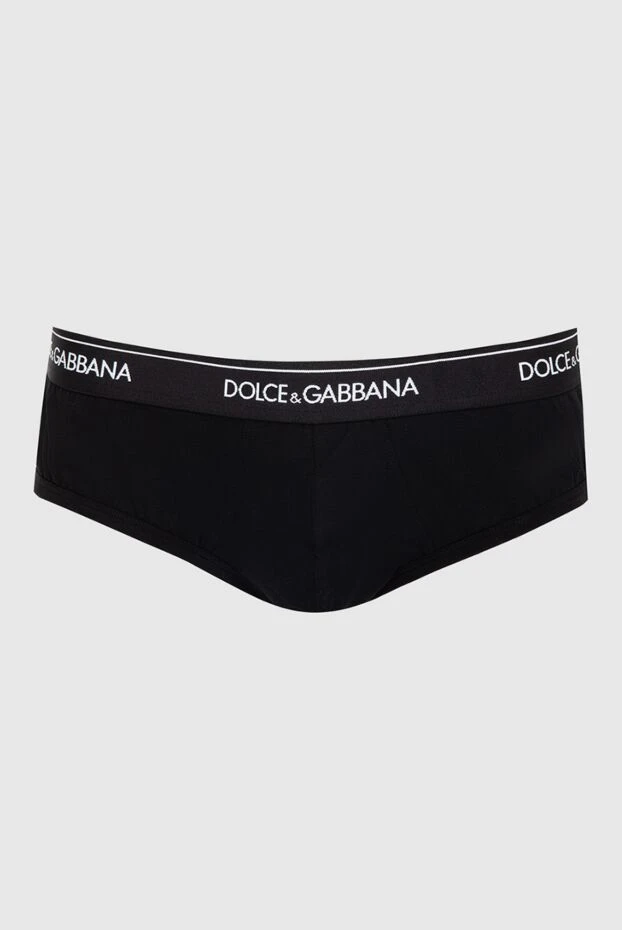 Dolce & Gabbana man black men's briefs made of cotton and elastane купить с ценами и фото 168464 - photo 1