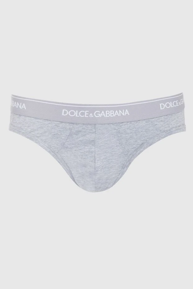 Dolce & Gabbana man briefs made of cotton and elastane, gray for men купить с ценами и фото 168466 - photo 1