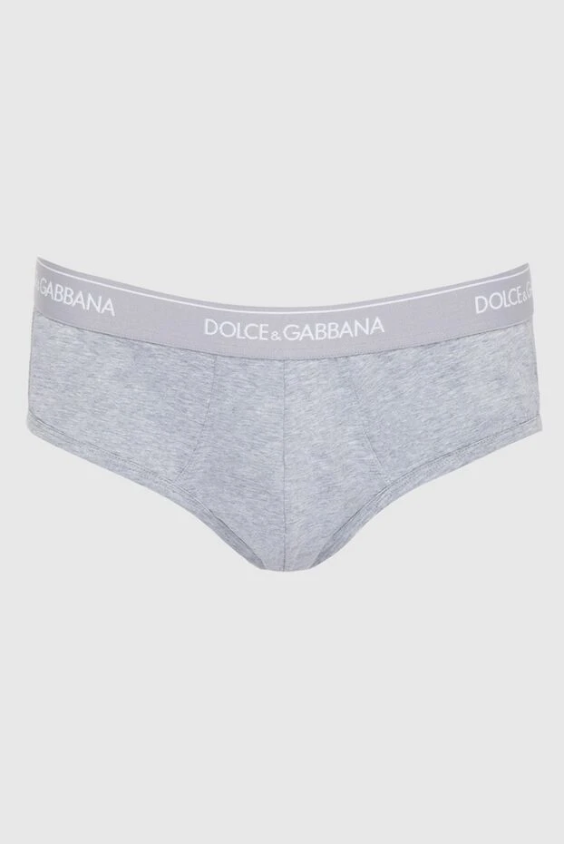 Dolce & Gabbana man briefs made of cotton and elastane, gray for men купить с ценами и фото 168467 - photo 1