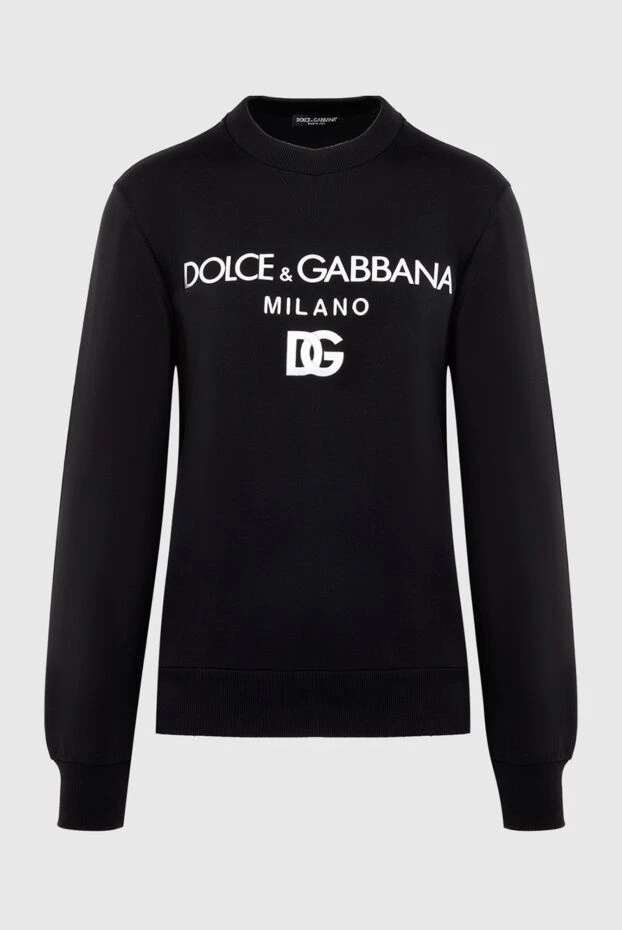 Dolce & Gabbana man cotton sweatshirt black for men купить с ценами и фото 168485 - photo 1