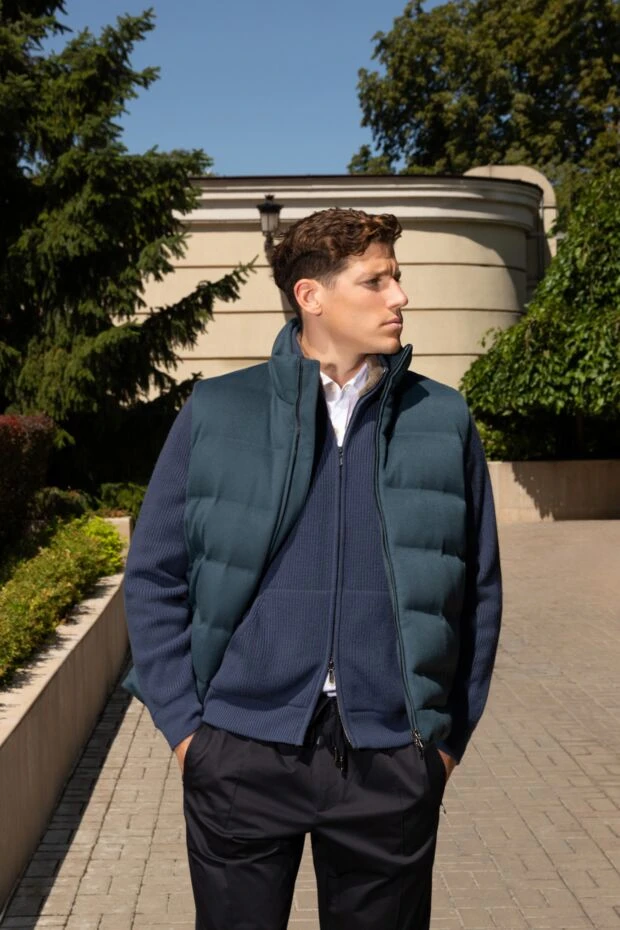 Dolce & Gabbana брюки мужские черные из хлопка с кулиской и карманами на молнии 168490 - фото 3