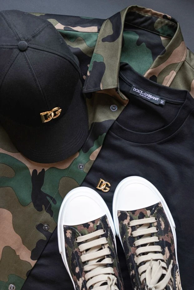 Кепка хлопковая декорированная логотипом черная мужская - фото 2