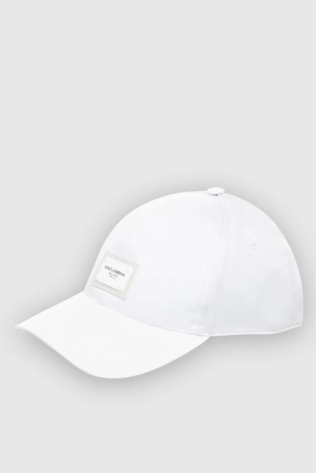Dolce & Gabbana white cap decorated with logo patch for men 168494 - photo 3