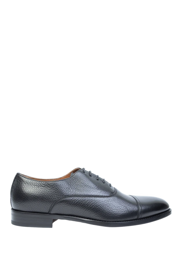 Doucal`s man men's black leather shoes купить с ценами и фото 168504 - photo 1