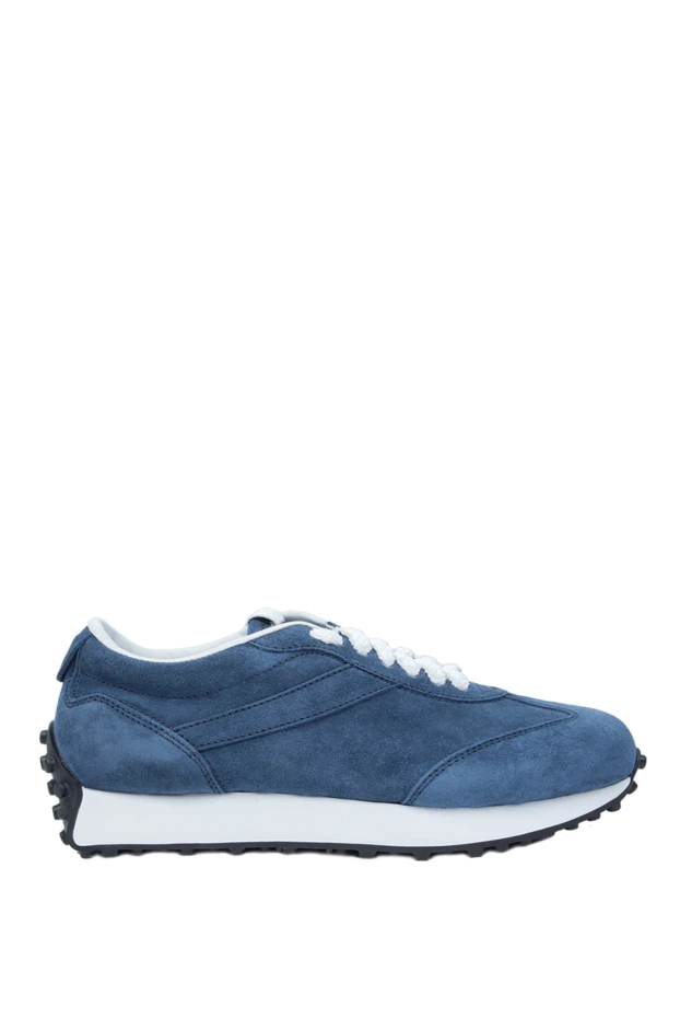 Doucal`s man blue suede sneakers for men купить с ценами и фото 168512 - photo 1