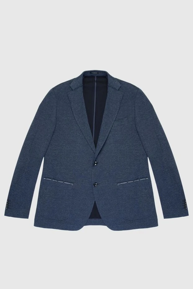 Sartoria Latorre man blue cotton and nylon jacket for men купить с ценами и фото 168514 - photo 1