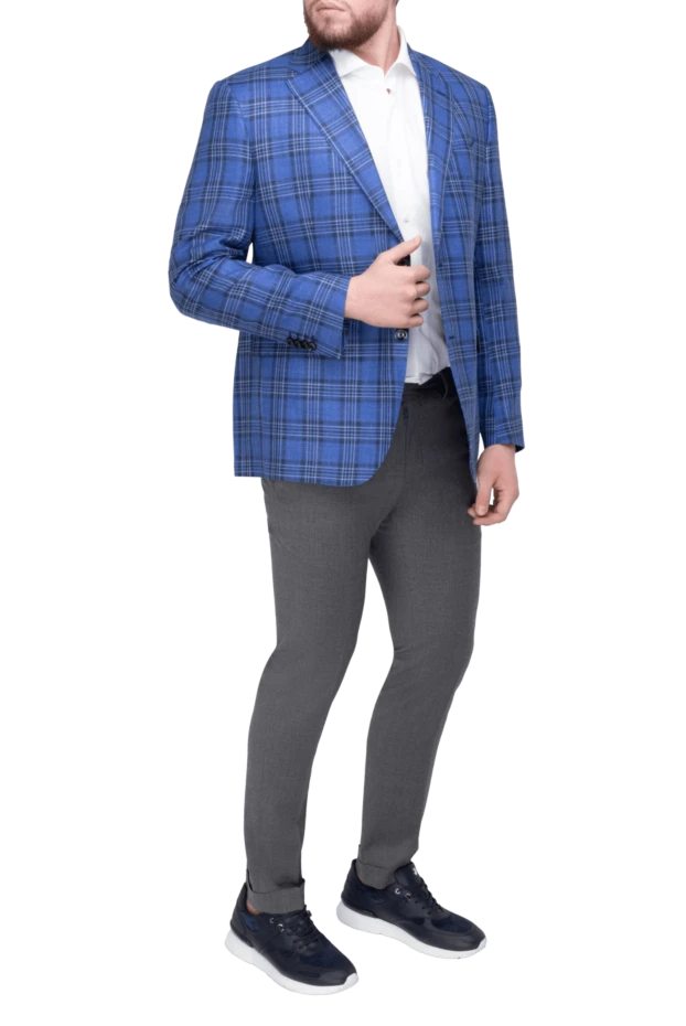 Sartoria Latorre man jacket blue for men купить с ценами и фото 168519 - photo 2