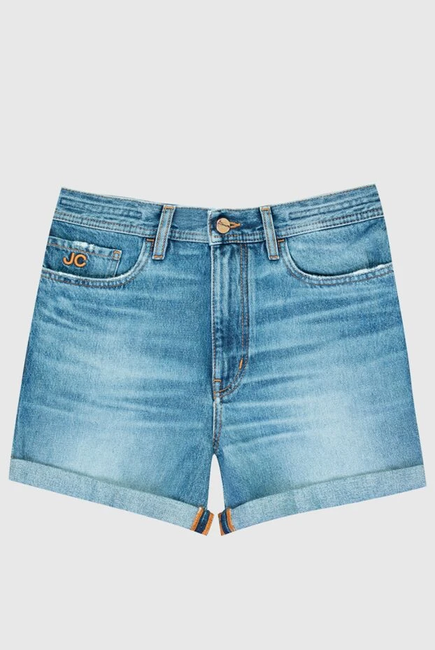 Jacob Cohen woman blue cotton shorts for women купить с ценами и фото 168531 - photo 1