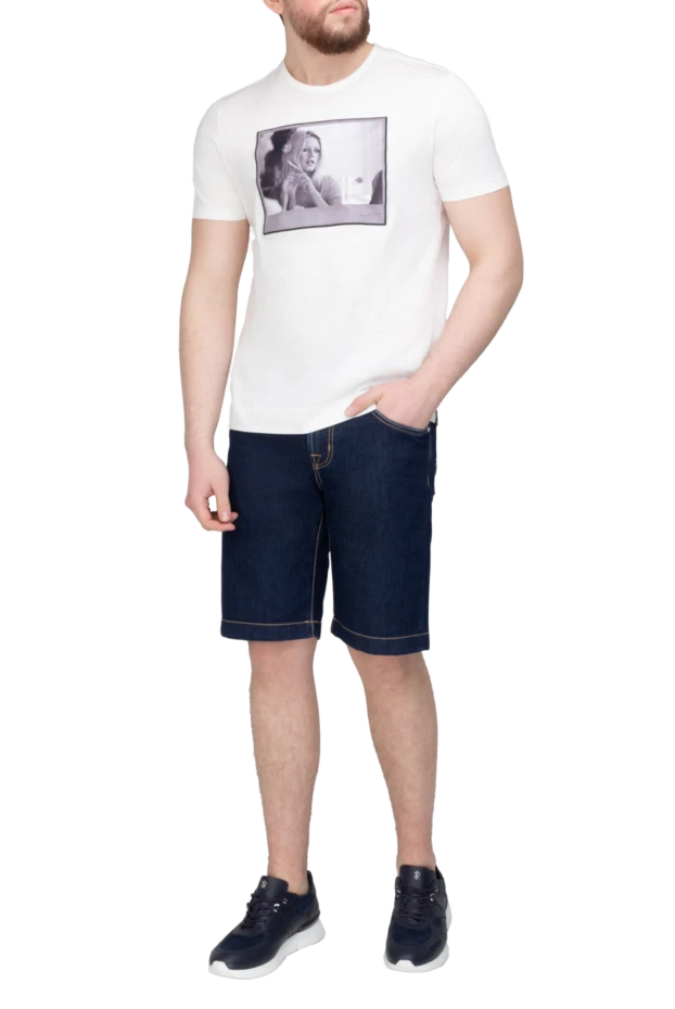 Jacob Cohen man shorts blue for men купить с ценами и фото 168534 - photo 2