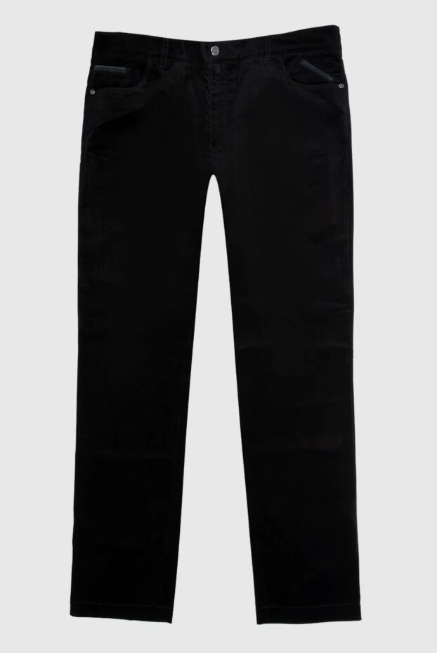 Zilli man black cotton jeans for men купить с ценами и фото 168566 - photo 1