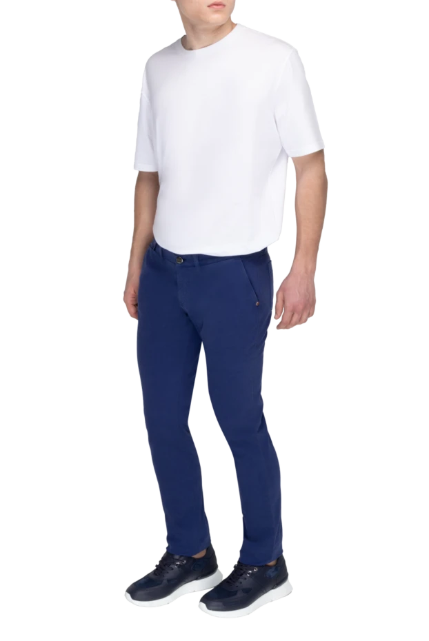 Zilli man blue cotton jeans for men купить с ценами и фото 168584 - photo 2