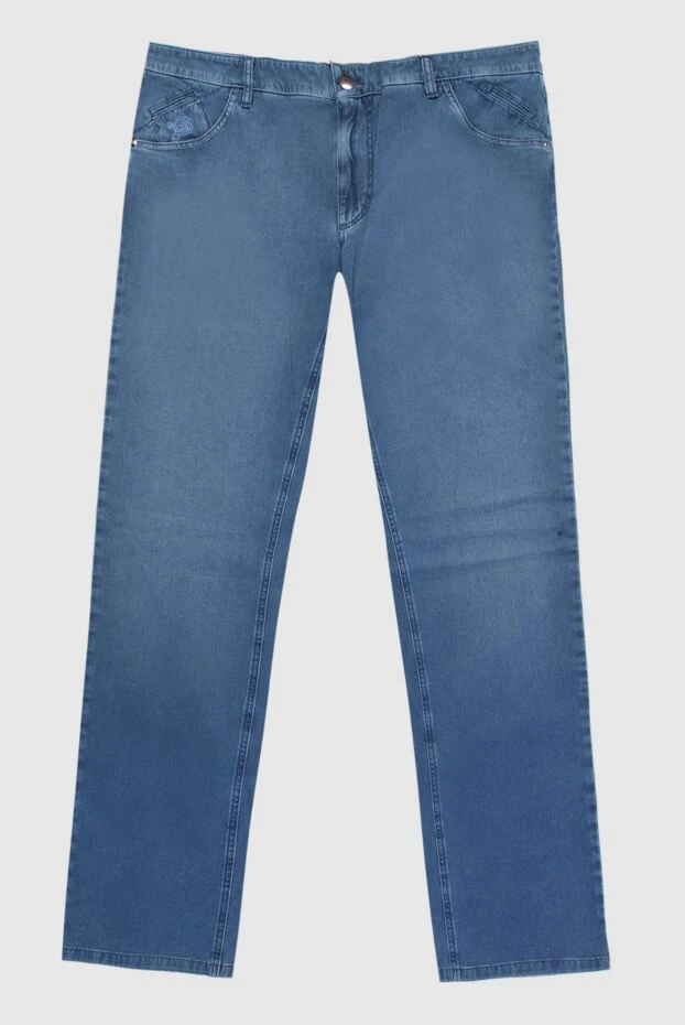 Zilli man blue cotton jeans for men купить с ценами и фото 168591 - photo 1