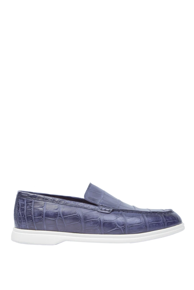 Cesare di Napoli man purple alligator loafers for men купить с ценами и фото 168608 - photo 1