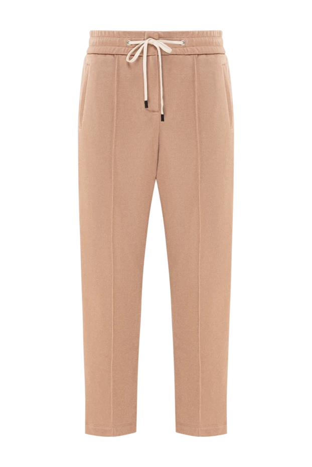 Әйелдерге арналған бежевый мақта және полиэфир шалбары - фото 1