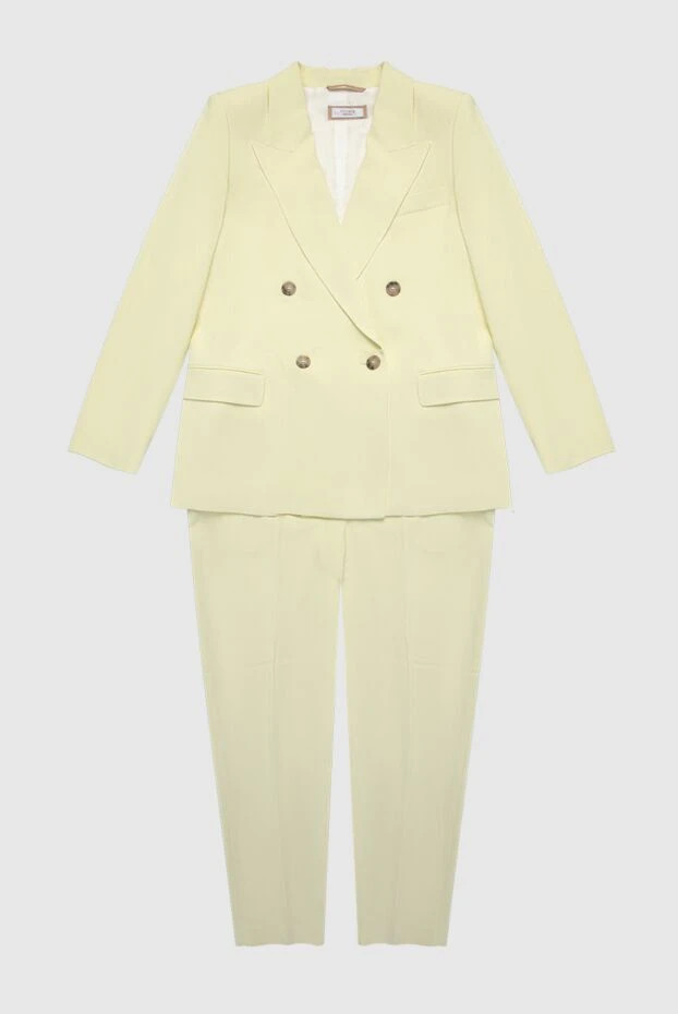 Peserico woman yellow women's trouser suit made of viscose and elastane купить с ценами и фото 168637 - photo 1